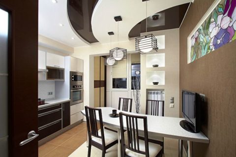 Для кухни потолок из гипсокартона
