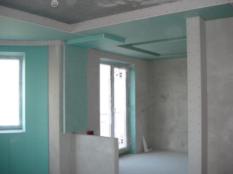 Короба из гипсокартона при отделке квартир