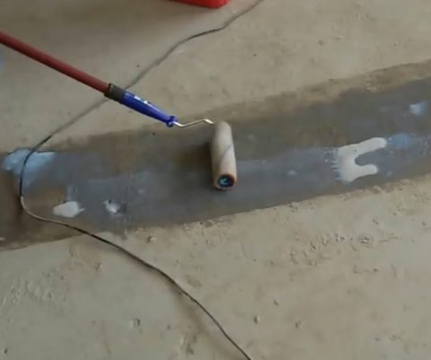 Нанесение грунтовки