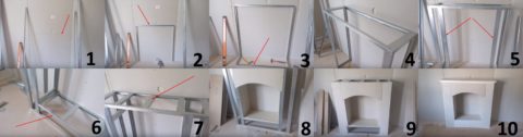 Основные этапы сборки каркаса