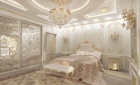 Потолок в интерьере ампир