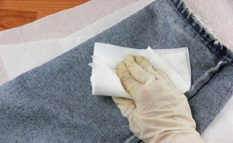 Пропитка загрязненного участка бензином
