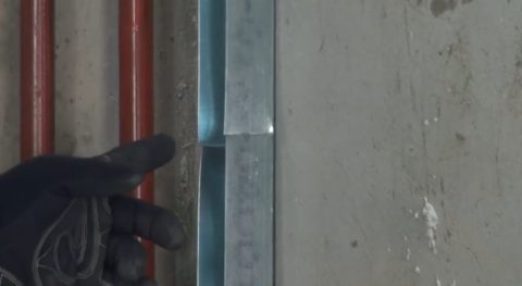 Рассеченный профиль в местах перегибов