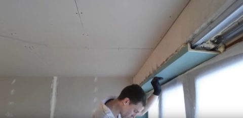 Установка горизонтальной детали