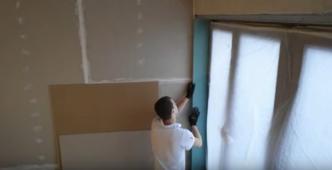 Установка плит