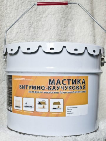 Однокомпонентный состав на основе каучука и битума