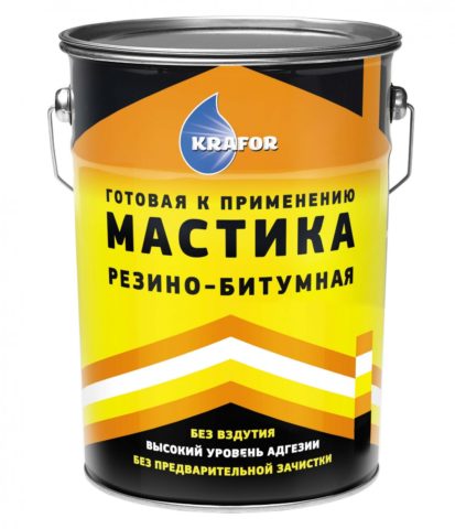 Состав на основе битума и резины Krafor