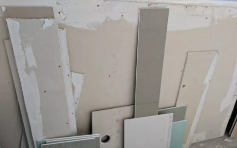 В ход пойдут остатки гипсокартона
