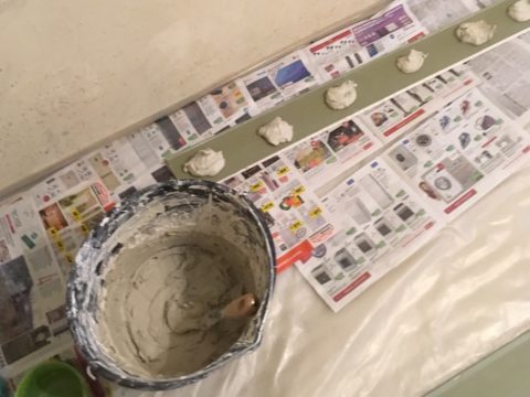 Замес клеевого состава