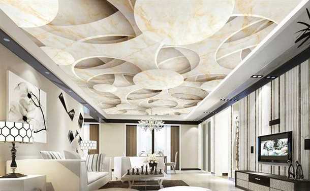 3D обои на потолок - невероятное пространство в вашем интерьере 3d обои на потолок