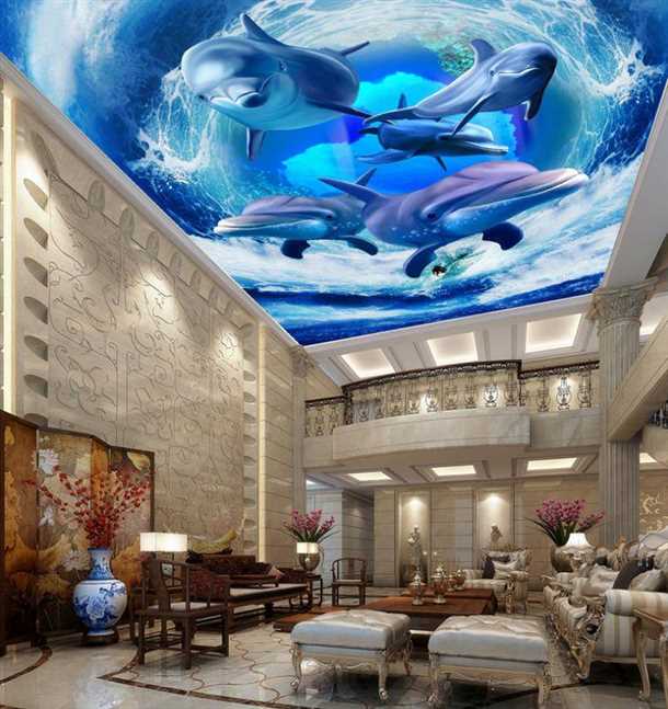 Тканевые потолки с 3D эффектом