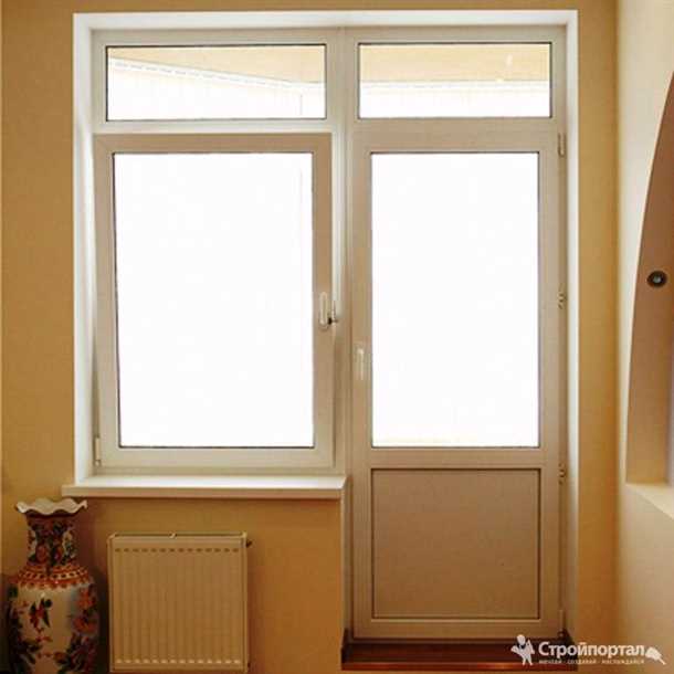 Типы открывания балконных дверей