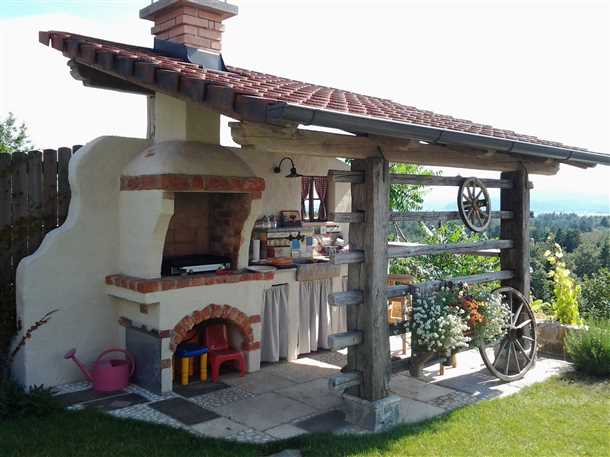 1. Кирпичный камин