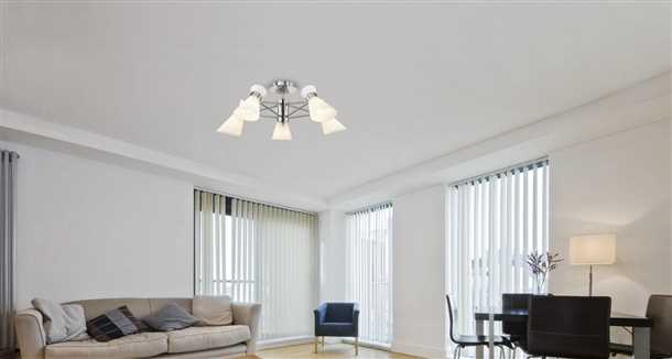 Стили и дизайн белых натяжных потолков