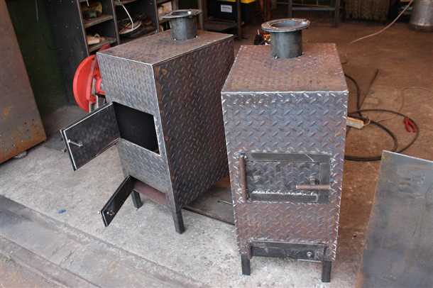 Размер и вместительность буржуйки для гаража