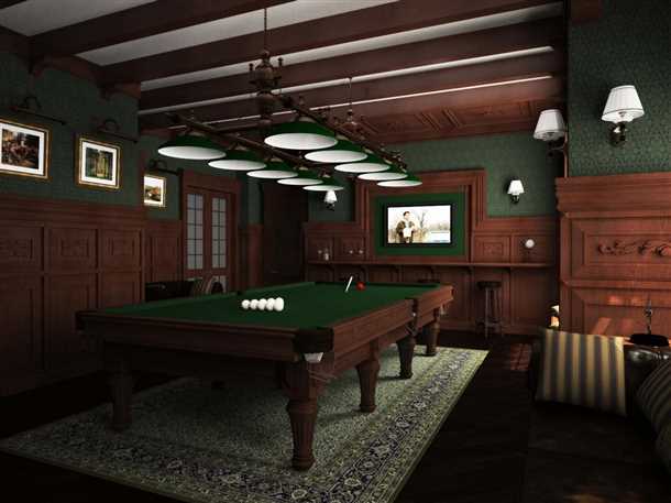 Установка необходимого оборудования для игры в бильярд