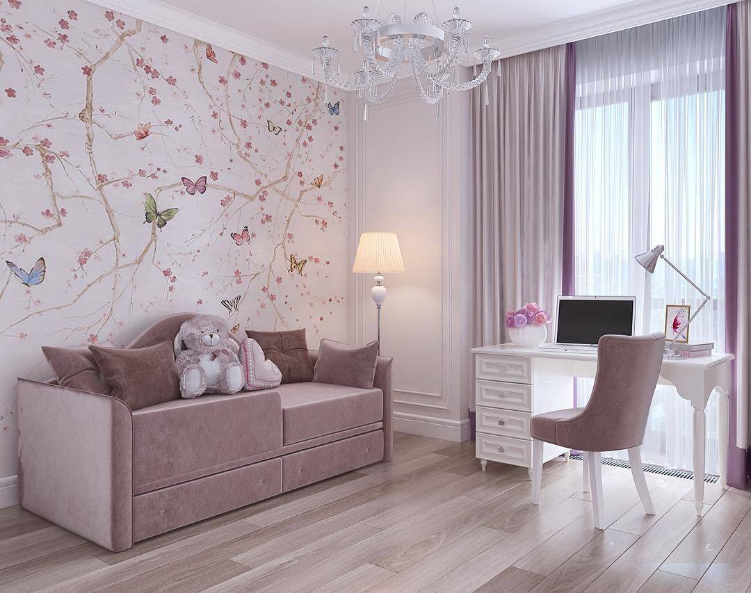 Детские обои для спальни: выбор и рекомендации Для детской спальни обои