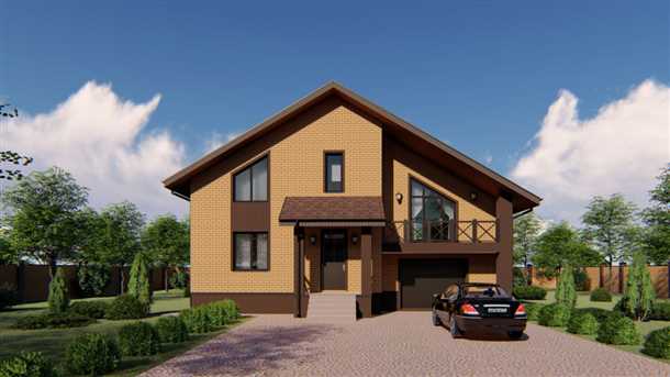 Описание и особенности дома с мансардой и гаражом