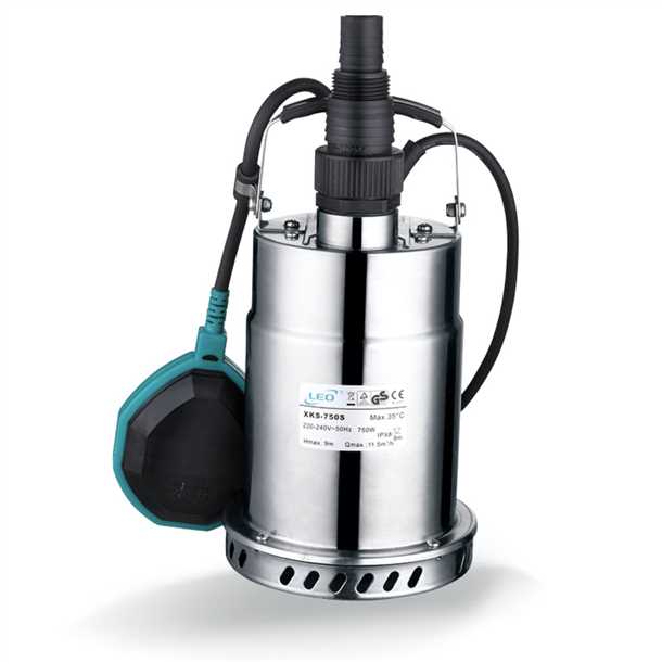 1. Определите тип дренажного насоса