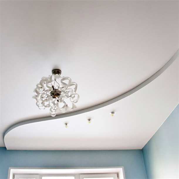 Виды двухъярусных натяжных потолков