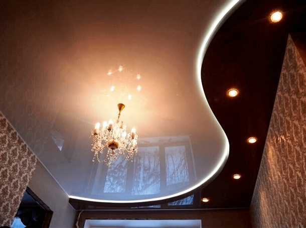 Многоуровневые натяжные потолки