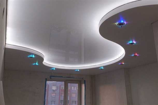 1. Классический двухъярусный потолок