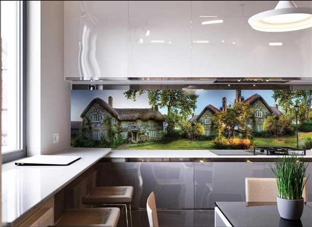 Как выбрать фартук кухонный на стену