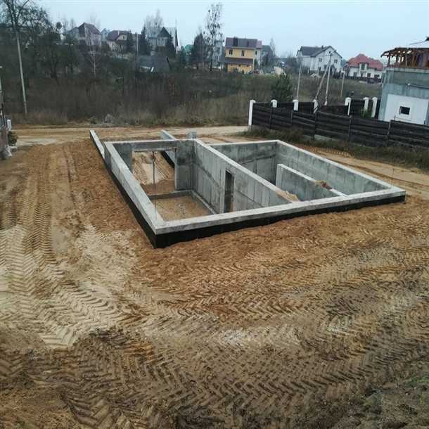 Фундамент монолитный с цокольным этажом