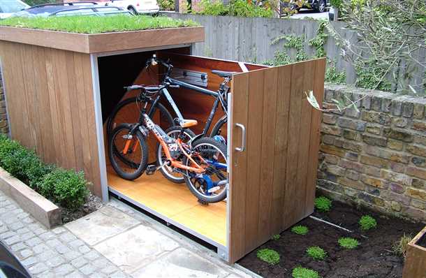 Преимущества установки гаража для велосипеда