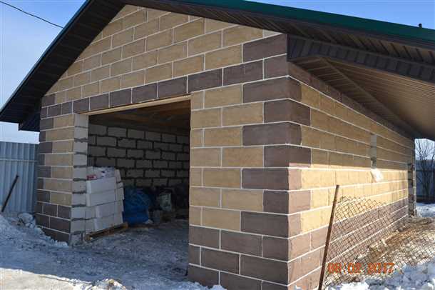 Строительство стен гаража