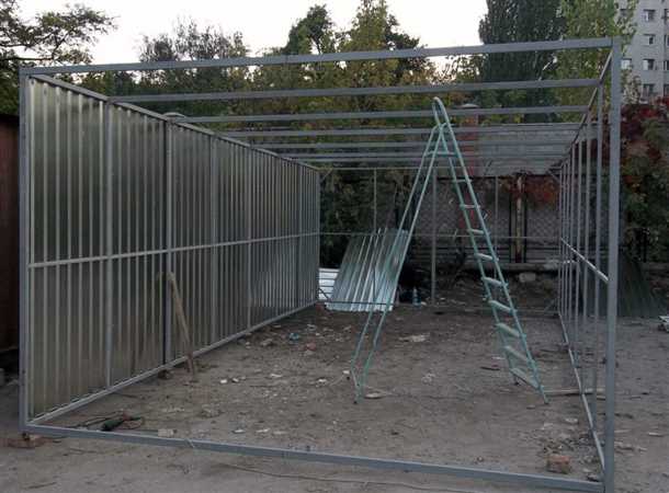 Выбор места и фундамента для гаража из металлопрофиля