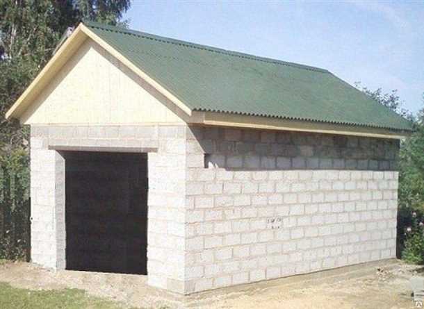 Преимущества гаража из пеноблоков: