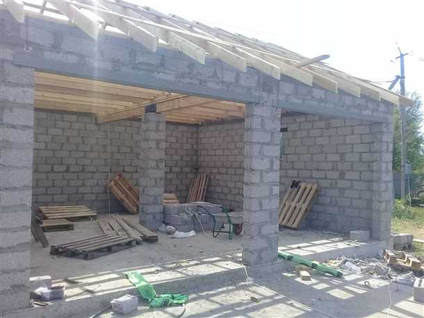 Основы фундамента для гаража из пеноблоков