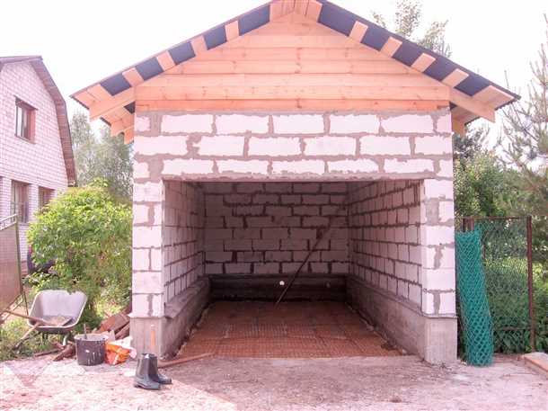 Организация пространства внутри гаража