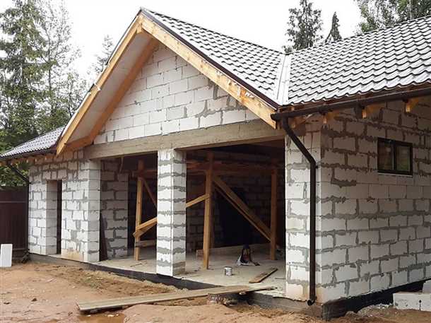 Как построить гараж из пеноблоков Гараж из пеноблоков как построить