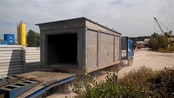 Типы и размеры гаражей из плит
