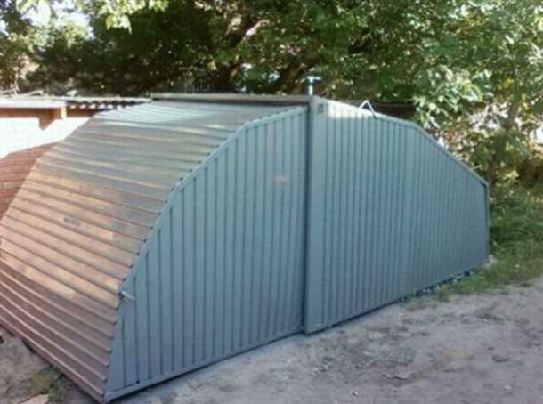 Строительство стен и крыши гаража