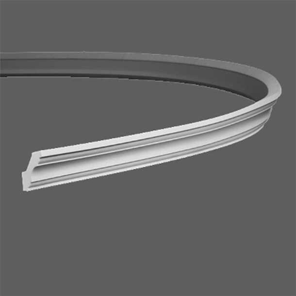 Стилизация гибкого потолочного плинтуса