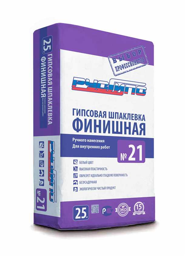 Свойства гипсовой шпаклевки