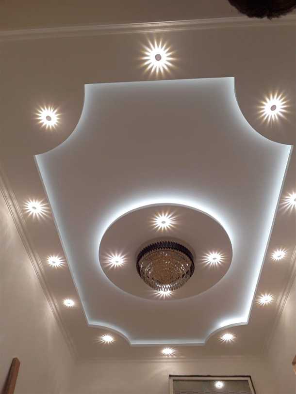 Примеры гипсовых потолков