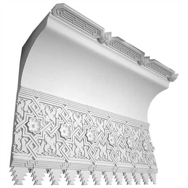 Разнообразие дизайнов гипсовых потолочных карнизов
