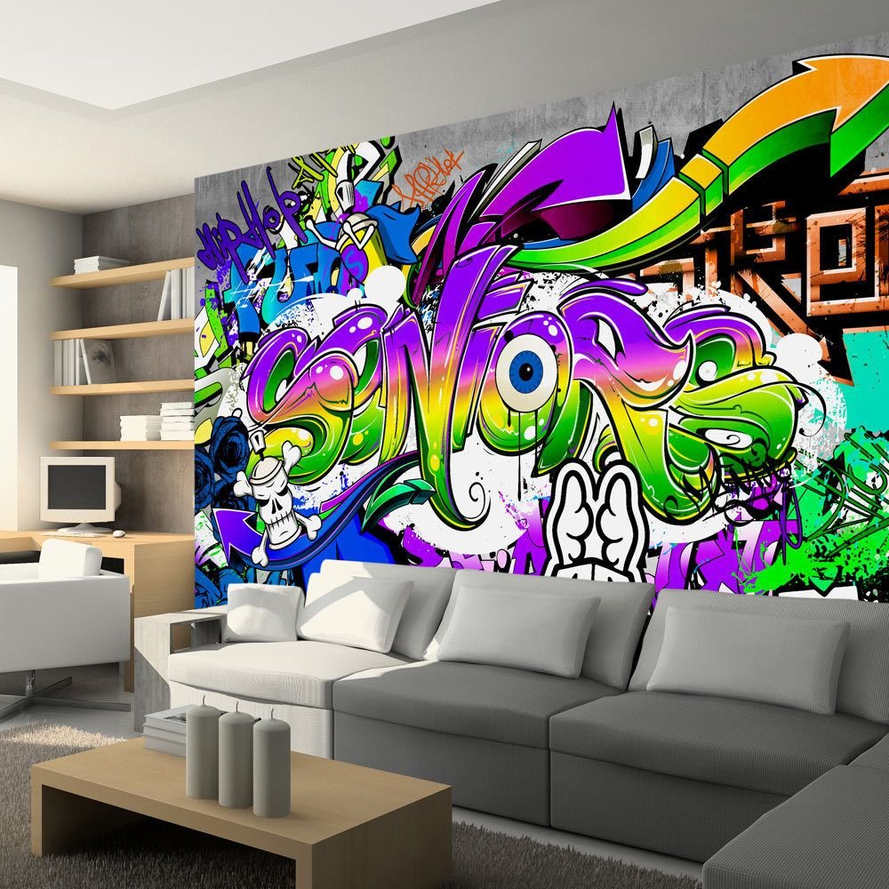 Граффити фотообои - подборка стильных и оригинальных дизайнов для вашего интерьера Граффити фотообои
