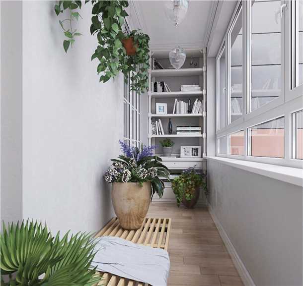 Интерьер лоджии с цветами Интерьер лоджии с цветaми