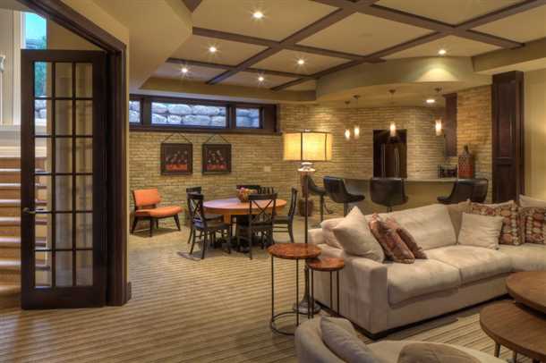 Интерьер цокольного этажа: особенности и идеи оформления