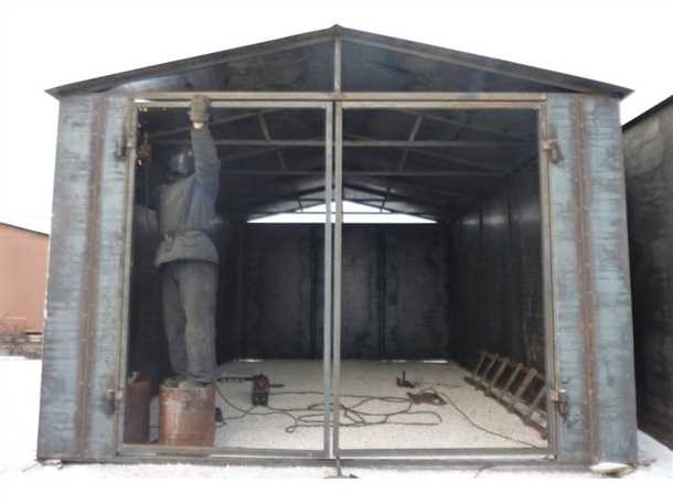 Процесс изготовления металлических гаражей