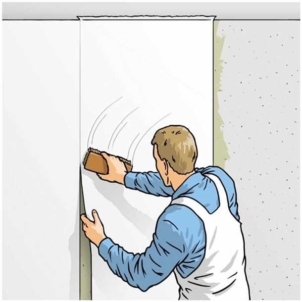 Как сгладить обои после клеевых работ