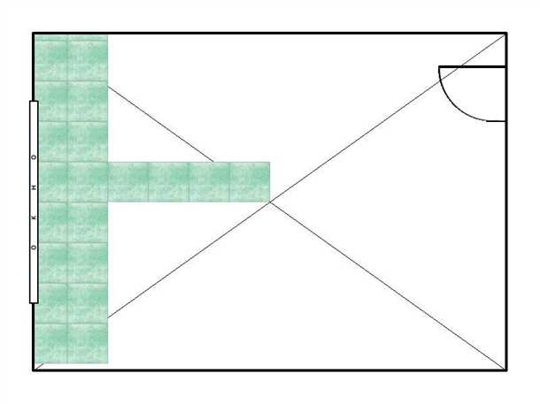 Пример расчета количества плитки