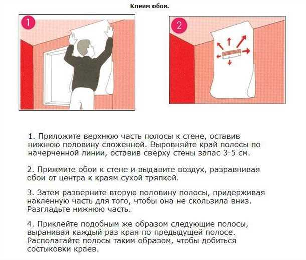 Нанесение клея на обои и стену