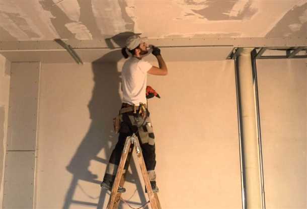 Подготовка поверхности потолка для установки гипсокартона