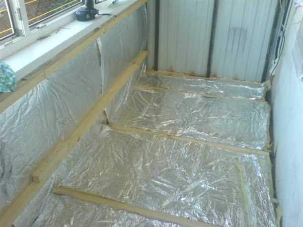 Устройство утепленного пола